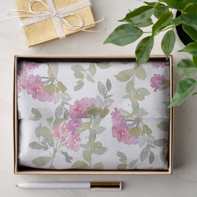 Papel De Seda Rubor Floral (Regalo )