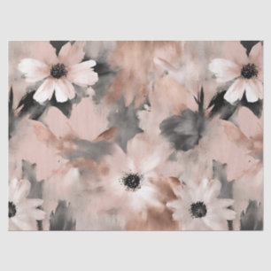 Papel De Seda Rubor Rosa Pastel Flor de Margarita