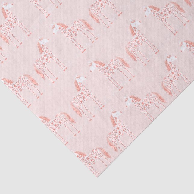 Papel De Seda Rubor Rosa Unicornio Mágico (Detalle)