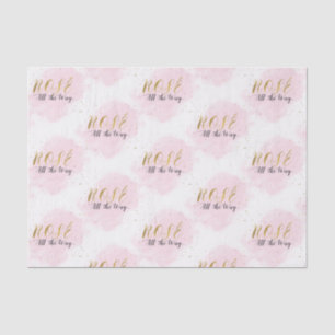 Papel De Seda Rubor Rosa y Oro Rosè Todo el Camino Femenino Mode