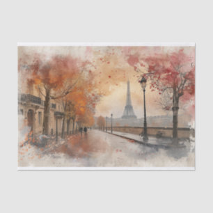 Papel De Seda "Rubor Street of Paris": Decoupage acuarela