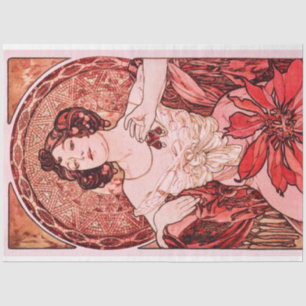 Papel De Seda Ruby de Alphonse Mucha