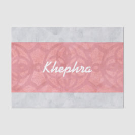 Papel De Seda Ruddy Pink Batik Gray Water Name
