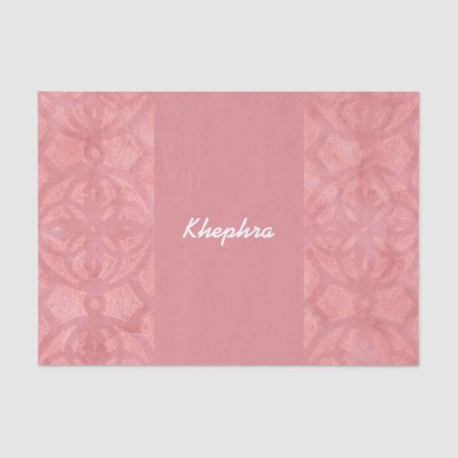 Papel De Seda Ruddy Pink Batik Name (Anverso)