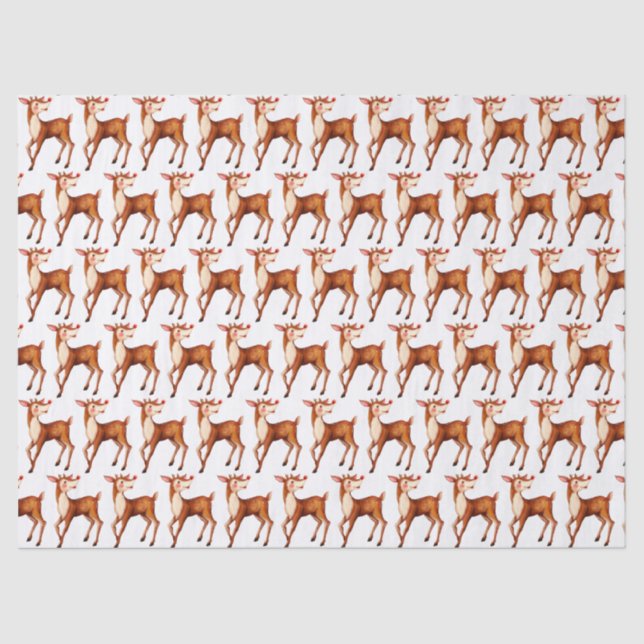 Papel De Seda Rudolph El Reno Rojo (Anverso)