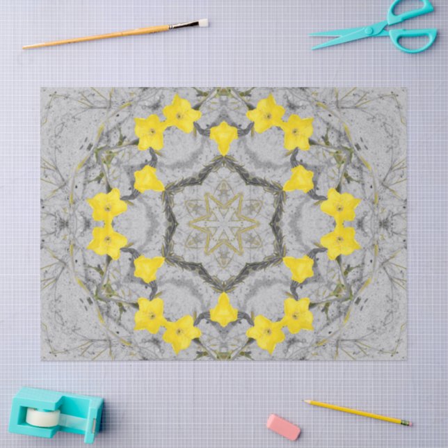 Papel De Seda Rueda de Armonía Jonquil  (Artesanía)