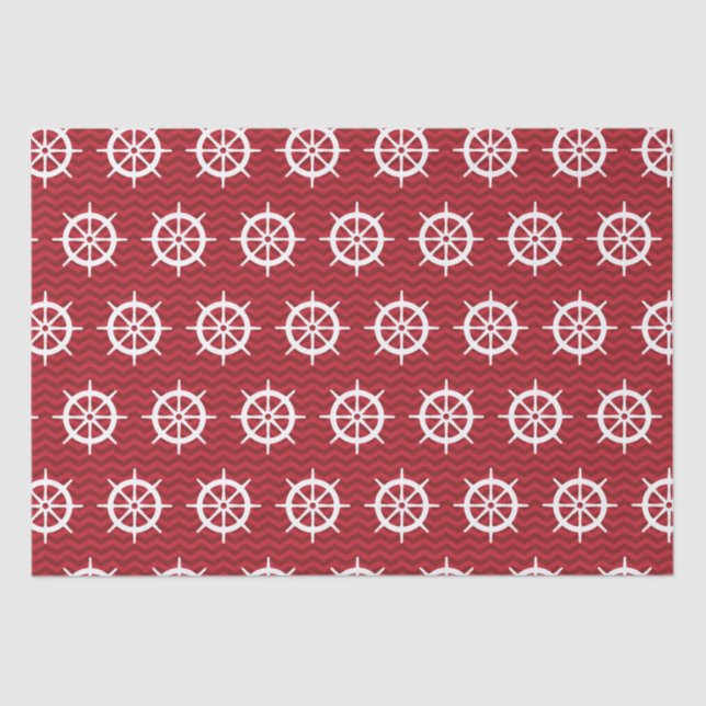 Papel De Seda Rueda de la dirección náutica (Anverso)