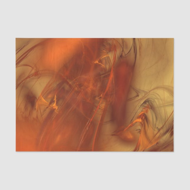 Papel De Seda Rust Realm Fractal y Gold (Anverso)