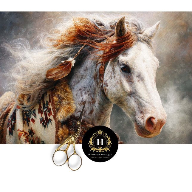Papel De Seda Rustic Appaloosa Western Portrait (Subido por el creador)