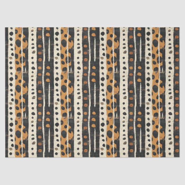 Papel De Seda Rustic Southwestern Stripe Pattern (3) (Anverso)