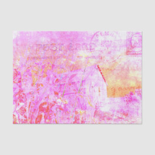 Papel De Seda Rústica del País Púrpura Vintage