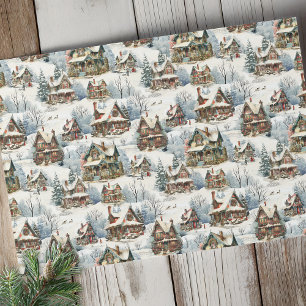 Papel De Seda Rústicas y pintorescas cabañas victorianas cubiert