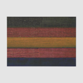 Papel De Seda Rústico Antiguo País Madera Negra Roja Amarilla