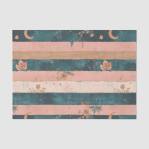 Papel De Seda Rústico Celestial Raya Luna Sol Terroso (6)