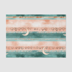 Papel De Seda Rústico Celestial Raya Luna Sol Terroso (8)