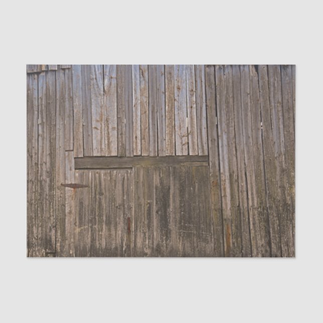 Papel De Seda Rústico País Marrón Desnudo de Madera (Anverso)