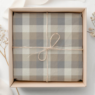 Papel De Seda Rústico vestido Tan Gray Ivory