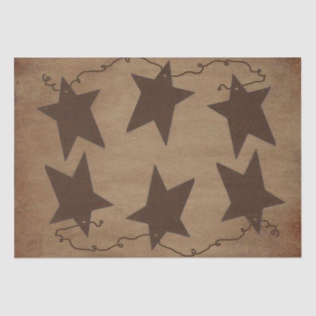 Papel De Seda Rusty Stars Tissue Paper (Anverso)
