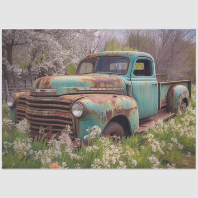 Papel De Seda Rusty Truck (Anverso)