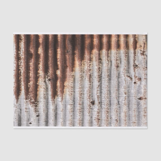 Papel De Seda Rusty vintage Metalizado (Anverso)