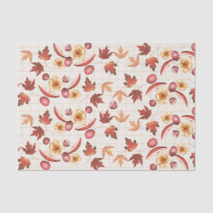 Papel De Seda Rutas de otoño y otoño y arándanos