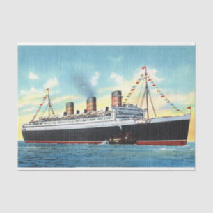 Papel De Seda S. S. Queen Mary (1930-1945)