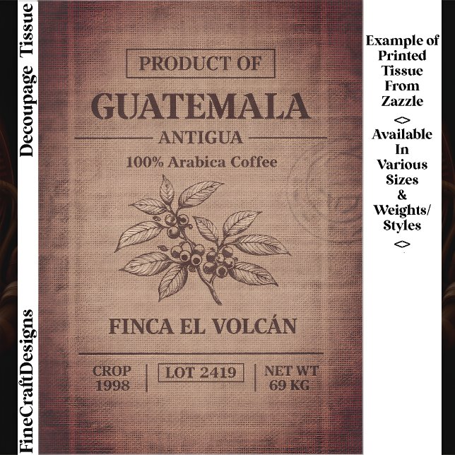 Papel De Seda Saco de Arpillera de Comercio de Plantación de Caf (Subido por el creador)