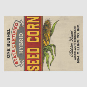 Papel De Seda Saco de la alimentación del estilo del vintage del