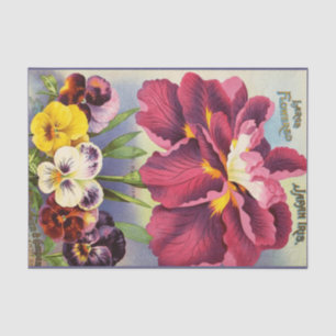 Papel De Seda Sacos de semilla de vintage floral inspirados