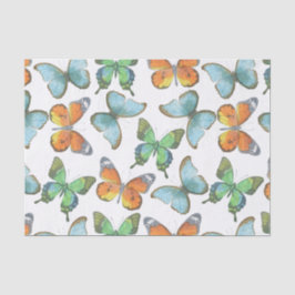 Papel De Seda Safari de la acuarela: Mariposas