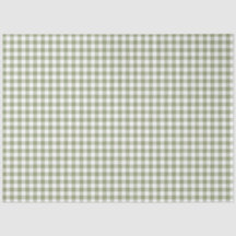 Sage Green Gingham Neutral Elegant Checks Patrón