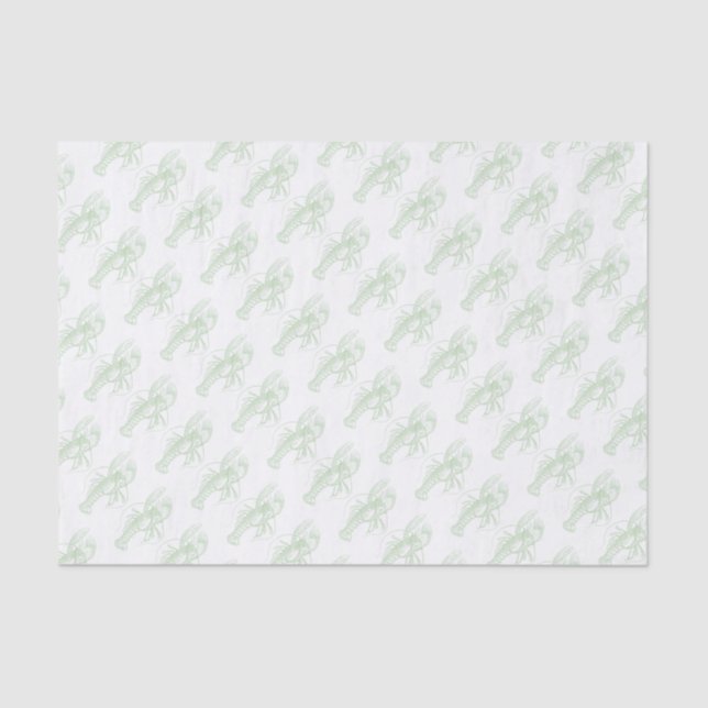 Papel De Seda Sage Green Lobster (Anverso)