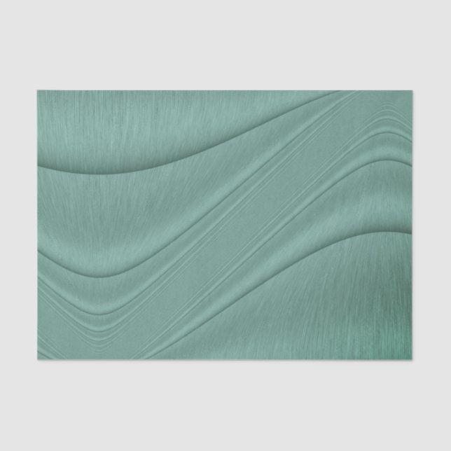 Papel De Seda Sage Green Shimmering Contour (Anverso)