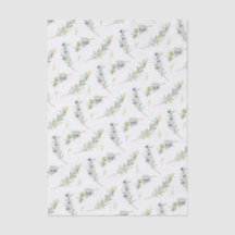 Sage Green Watercolor French Country Olive Pattern
