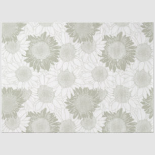 Papel De Seda Sage Sunflower