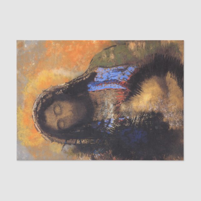 Papel De Seda Sagrado Corazón por Odilon Redon Tissue Paper (Anverso)