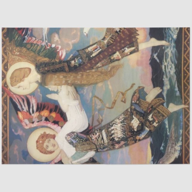 Papel De Seda "Saint Bride" Angel Art de John Duncan (Anverso)