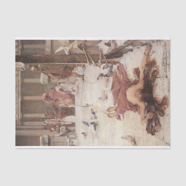 Papel De Seda Saint Eulalia, de John William Waterhouse - 1885 (Anverso)