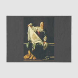 Papel De Seda Saint Veronica por Bernardo Strozzi