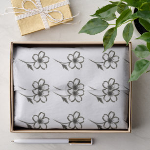 Papel De Seda Sakura minimalista - Florecimiento de cerezo de pi