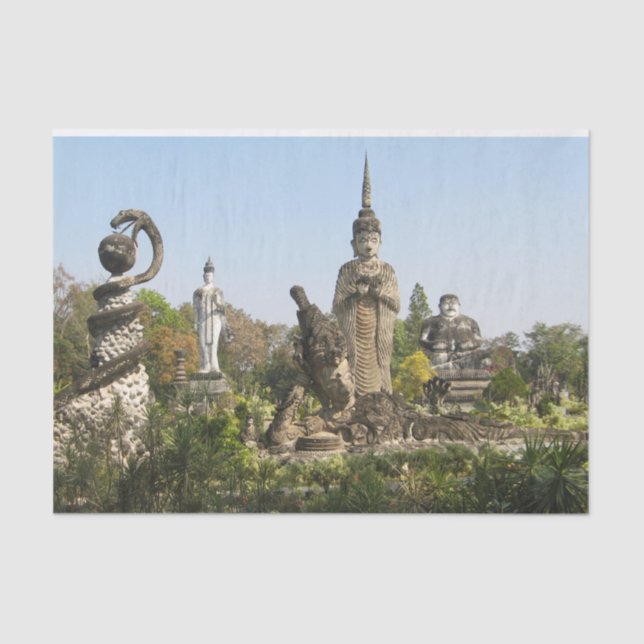 Papel De Seda Sala Keo Kou, Nong Khai, Tailandia (Anverso)