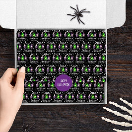 Papel De Seda Salem de Halloween Potions Apothecary Tonics Elixi