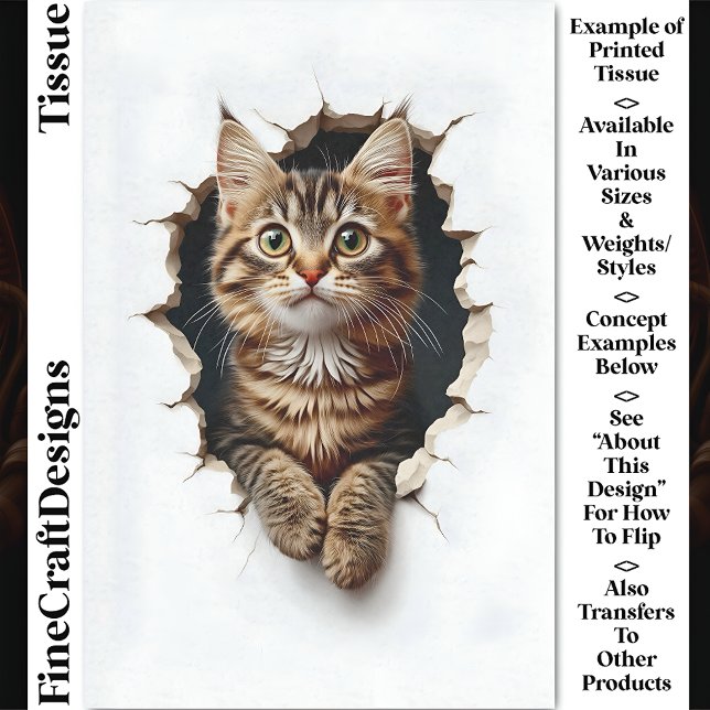 Papel De Seda Salir Del Agujero, Desnudo Del Gato De Tabby (Subido por el creador)