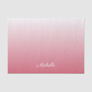Papel De Seda Salmón oscuro degradado personalizado de color ros
