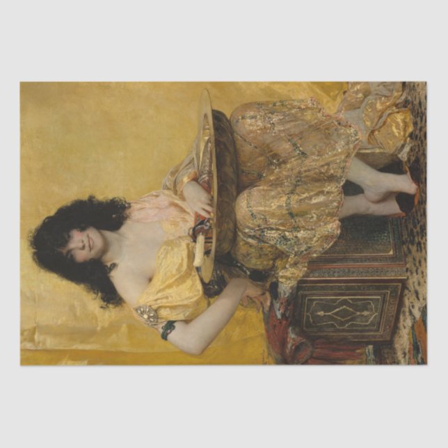 Papel De Seda Salomé (retrato femenino) (de Henri Regnault) (Anverso)