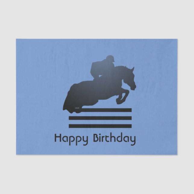 Papel De Seda Salta obstáculos superando un obstáculo.      (Anverso)