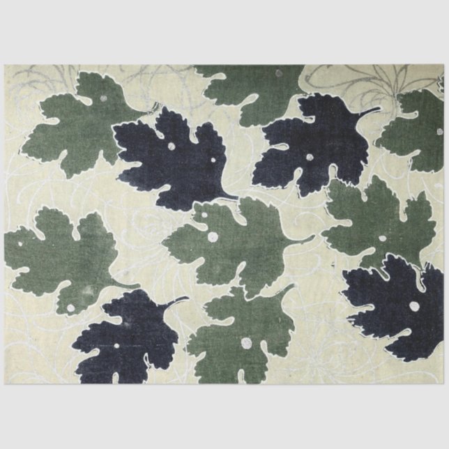 Papel De Seda Saltos de roble en otoño (Anverso)