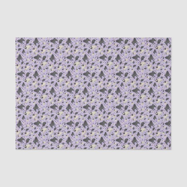 Papel De Seda Saltos en morado (Anverso)