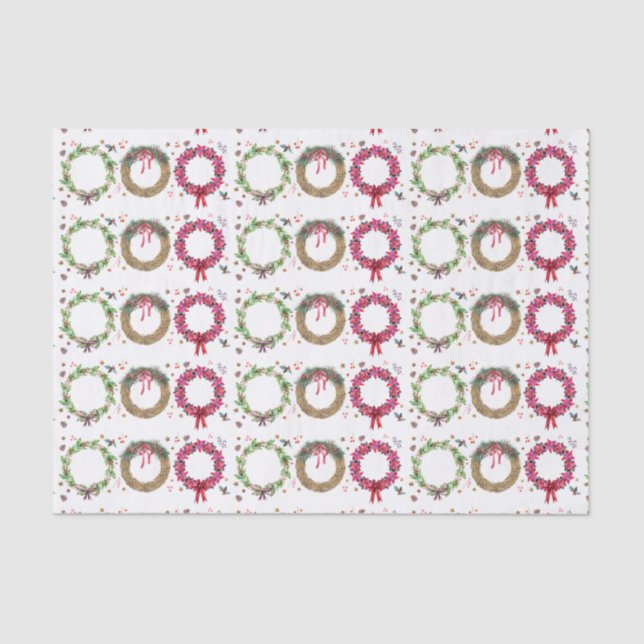 Papel De Seda Saludo de feriado de los navidades (Anverso)