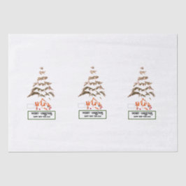 Papel De Seda Saludo plegado